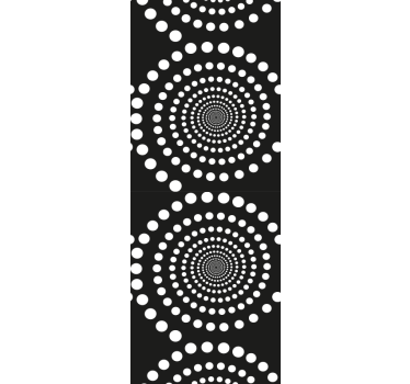 Papier peint chambre ado pois concentriques - TenStickers