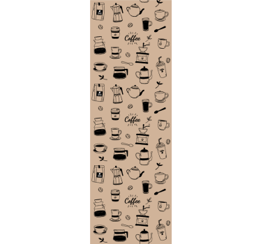 Papier peint cuisine motif café - TenStickers