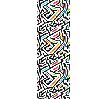 Papier peint chambre ado chaos géométrique - TenStickers