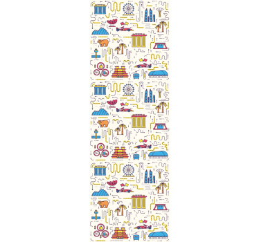 Papier peint ville plaisir du paysage urbain - TenStickers