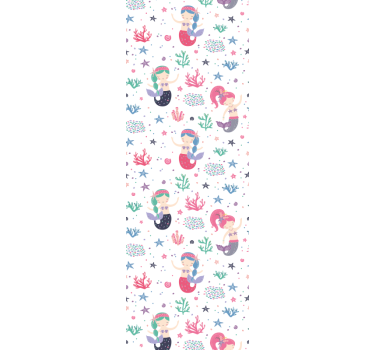 Papier peint chambre enfant aventure sous-marine des sirènes - TenStickers