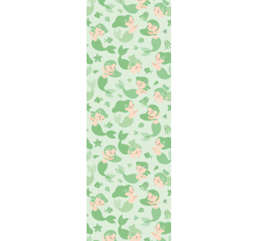 Papier peint chambre enfant sirènes espiègles - TenStickers