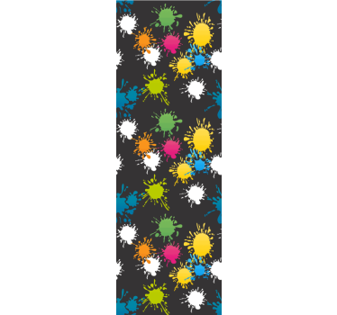 Papier peint chambre ado motifs éclaboussures - TenStickers
