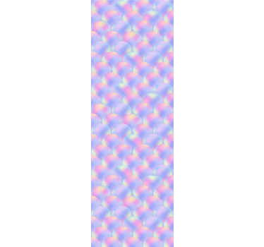 Papier peint cercles écailles irisées - TenStickers