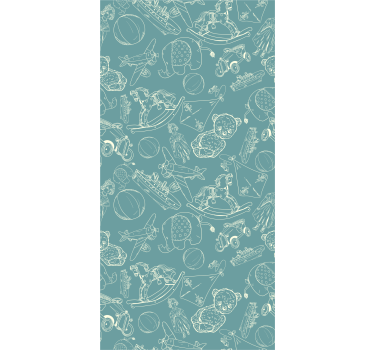 Papier peint chambre enfant images ludiques de l'enfance - TenStickers