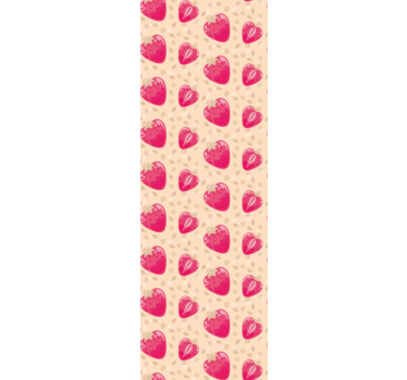 Papier peint cuisine motif de coeurs - TenStickers