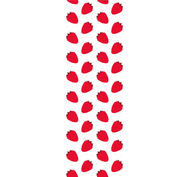 Papier peint cuisine motif de fruits rouges - TenStickers