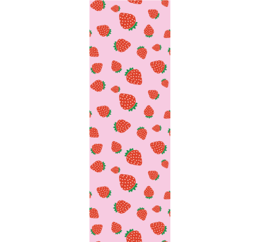 Papier peint cuisine motif fraise sucrée - TenStickers