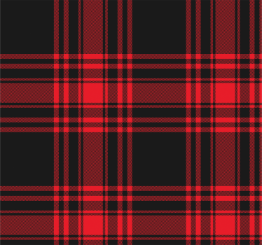 Papier peint cuisine menzies tartan noir rouge à carreaux - TenStickers