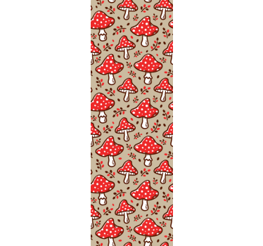 Papier peint cuisine motif champignon - TenStickers