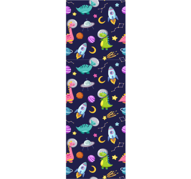 Papier peint chambre enfant motif d'aventure spatiale - TenStickers