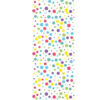 Papier peint cercles explosion à pois - TenStickers