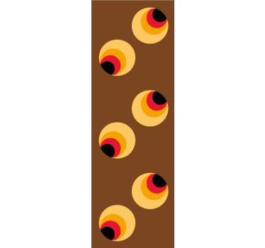 Papier peint retro éclater les yeux - TenStickers
