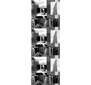 Papier peint ville modèle de collage urbain - TenStickers