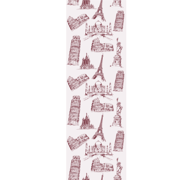 Papier peint ville monuments emblématiques - TenStickers