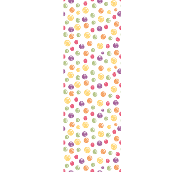 Papier peint cercles éclat de pois - TenStickers