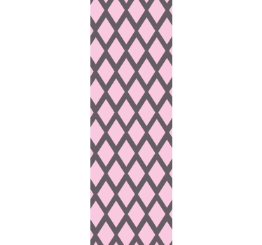 Papier peint chambre ado formes de diamants roses - TenStickers