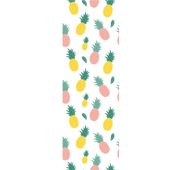 Papier peint cuisine motif ananas tropical - TenStickers