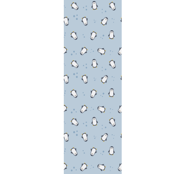 Papier peint chambre enfant motif de pingouin ludique - TenStickers