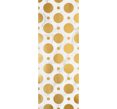 Papier peint cercles motif de cercle doré - TenStickers