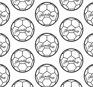 Papier peint chambre ado modèle de handball - TenStickers