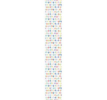 Papier peint motif Arlequin losanges colorés - TenStickers