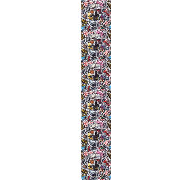 Papier peint chambre collage style urbain - TenStickers
