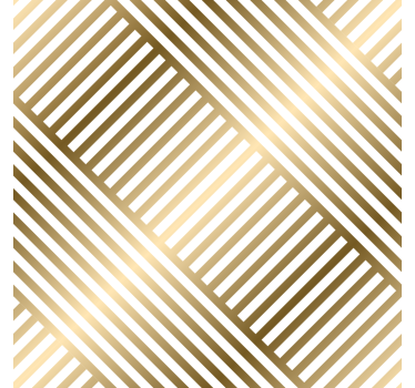 Papier peint entrée lignes géométriques dorées - TenStickers