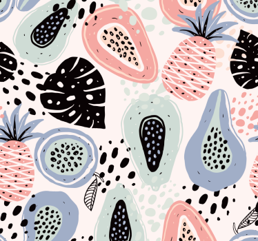 Papier peint cuisine motif botanique - TenStickers