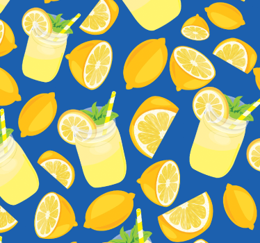 Papier peint cuisine fraîcheur du citron - TenStickers