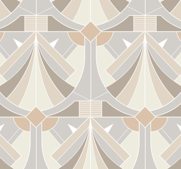 Papier peint entrée design géométrique art déco - TenStickers
