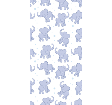 Papier peint enfant petit éléphant et bubles - TenStickers