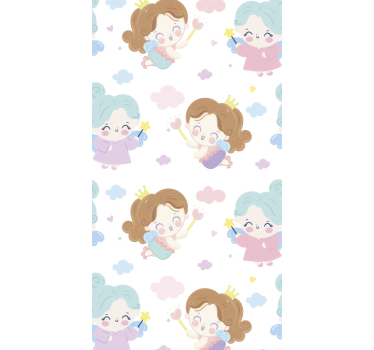Papier peint chambre enfant Petites fées  - TenStickers
