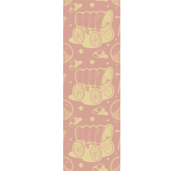 Papier peint chambre enfant cow-boy et chariots - TenStickers