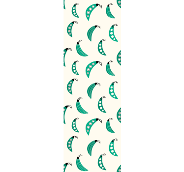 Papier peint cuisine motifs de pois verts - TenStickers