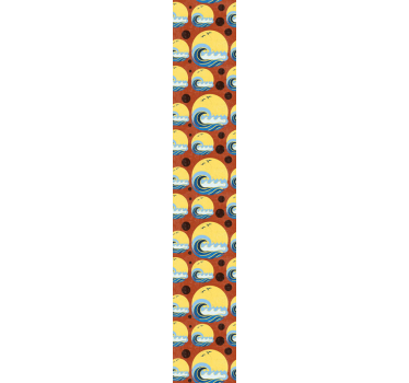 Papier peint nature Soleil, plage et vague - TenStickers