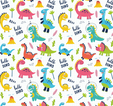 Papier peint dinosaures chambre enfant - TenStickers
