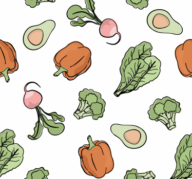 Papier peint cuisine motif végétal - TenStickers