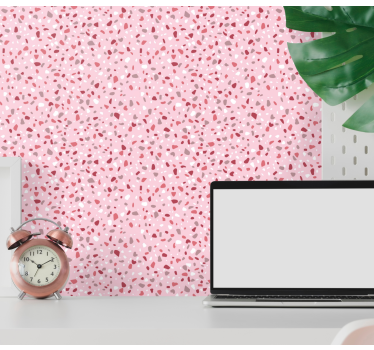 Papier peint cercles terrazzo texturé - TenStickers