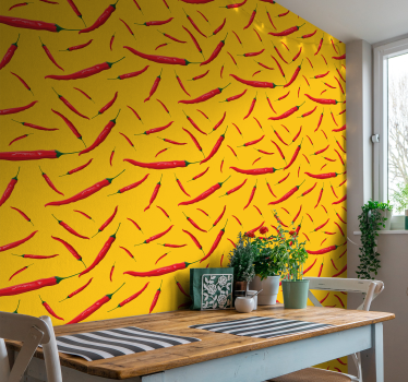 Poivrons de papier peint de cuisine - TenStickers