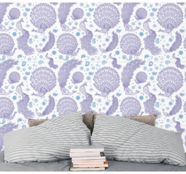 Papier peint chambre ado motif plume de paon - TenStickers