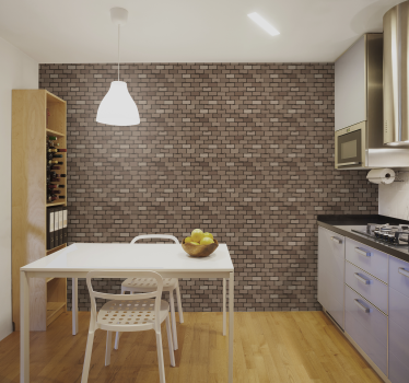 Papier peint cuisine texture de brique moderne - TenStickers