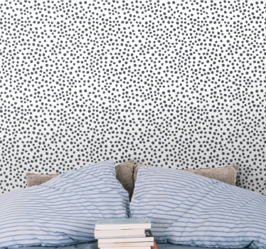 Papier peint cercles élégant motif noir et blanc - TenStickers