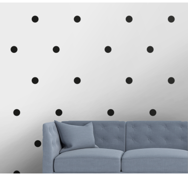 Papier peint cercles simplicité à pois - TenStickers