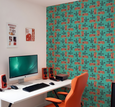 Papier peint chambre ado modèle de jeu - TenStickers