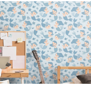 Papier peint chambre enfant fantaisie sous-marine - TenStickers