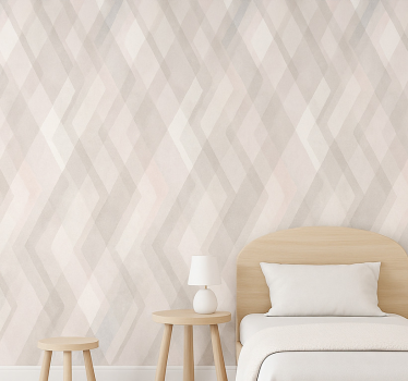 Papier peint chambre enfant motif abstrait gris clair - TenStickers