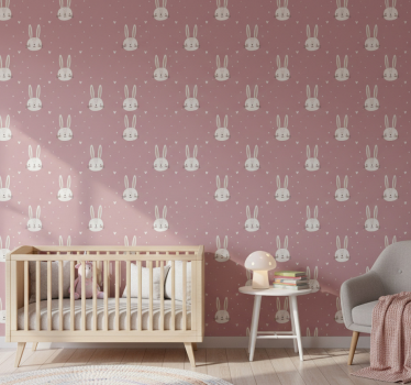 Papier peint chambre enfant motif boho rose - TenStickers