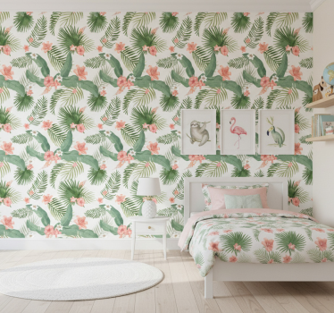 Papier peint chambre enfant motif plantes hollywood régence - TenStickers