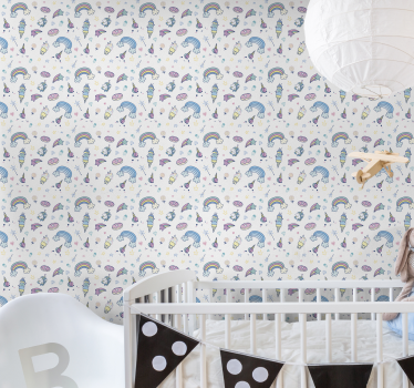 Papier peint chambre enfant thème de beaux rêves - TenStickers